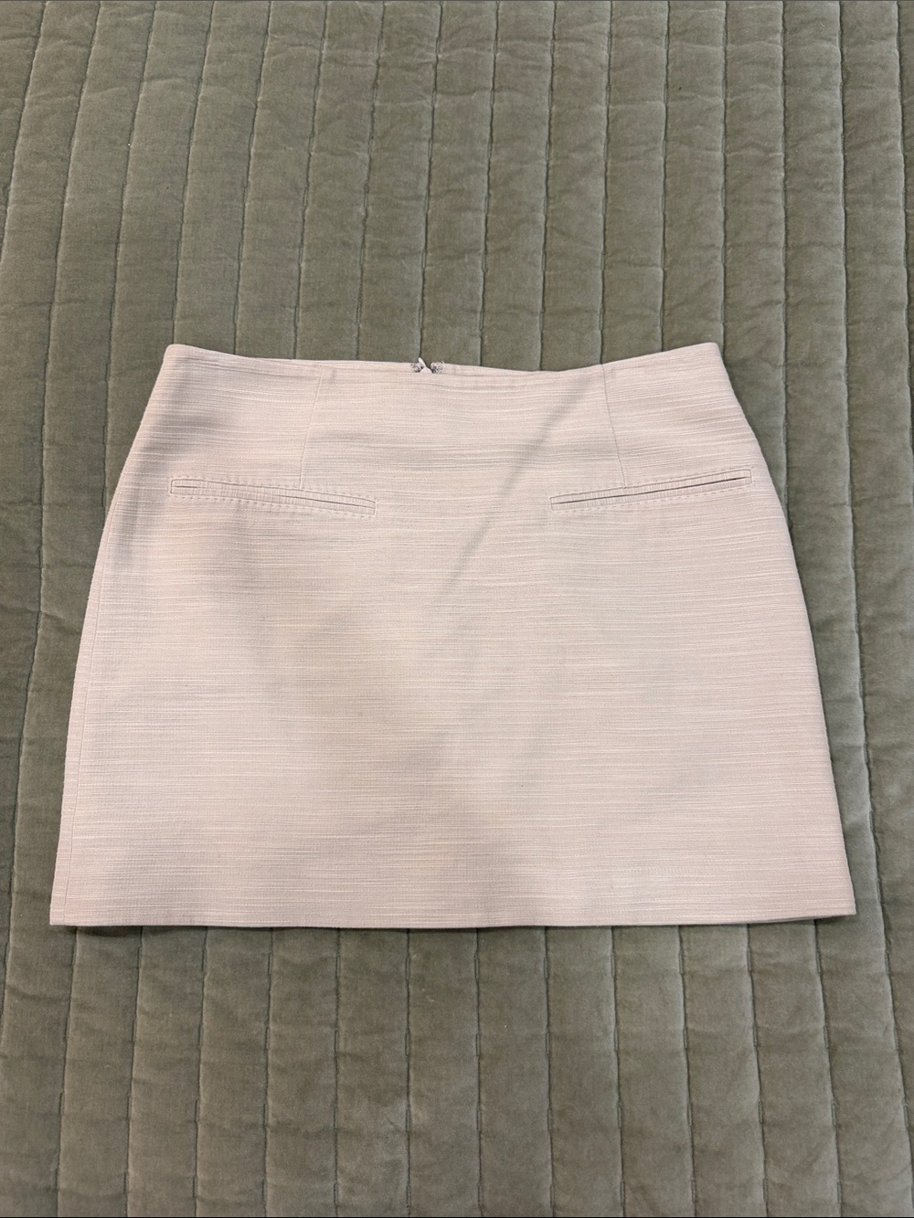 & Other Stories Light Cream Textured Mini Skirt